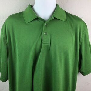 Tommy Armour Mens Green Dri-Logic Polo Shirt Golf Size Large